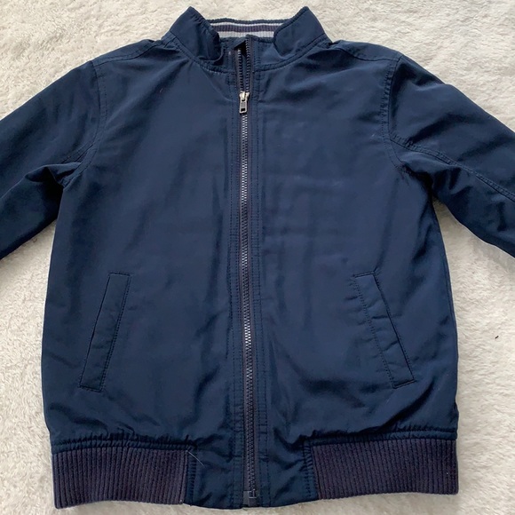 Gymboree Coat Navy Blue Boys 7/8 EUC Medium weight - Picture 14 of 16